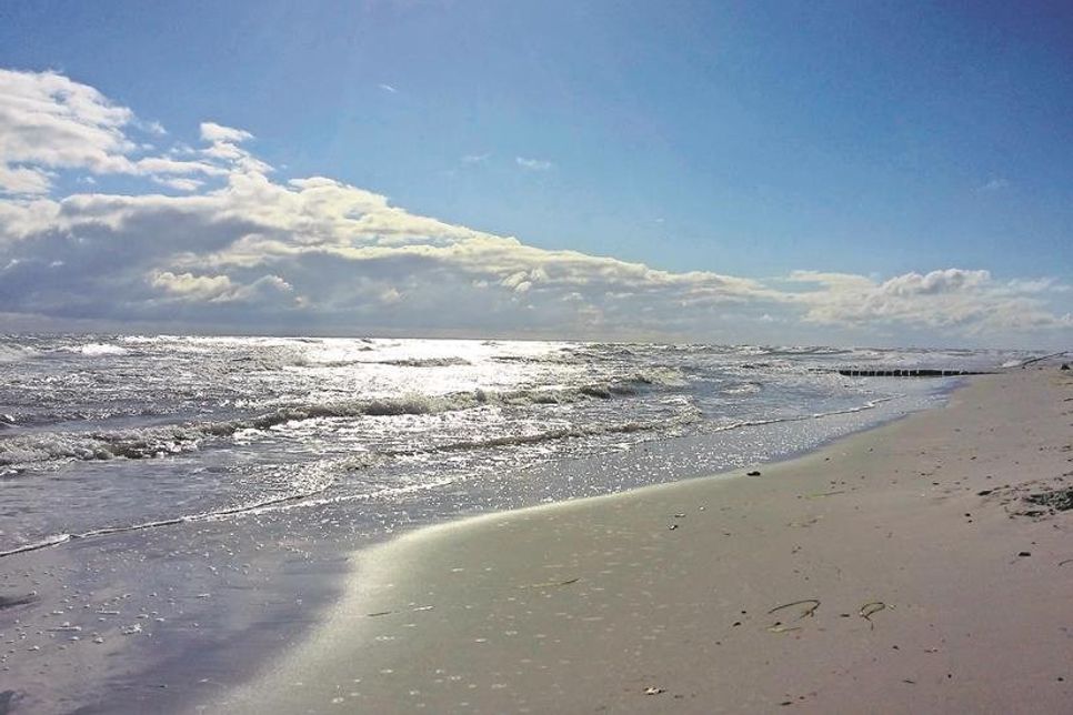 Das Sonnenlicht spiegelt sich in der Ostsee bei Kellenhusen. (Foto: Gerd Lauenstein)