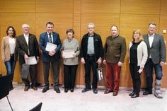 Die anwesenden Gehrten mit der frisch gewählten neuen Vorsitzenden Susanne Scheel (2.v.r.) und ihren Stellvertretern Melanie Borowski (l.) und Torsten Petersson (r.): , Bertram Kern (v.l.), Manfred Beckmann, Leni Rosteck, Heiko Muuss und Tim Techau.