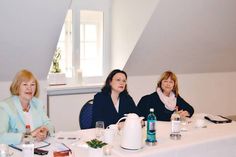 Geduldigt nahmen Bettina Hagedorn, Andrea Nahles und Sandra Redmann die Fragen aus dem Publikum entgegen.