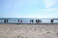 Kilometer für Kilometer an der Küste entlang: Die Wanderfans erlebten die Ostsee hautnah.