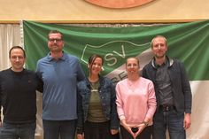 Daniel Hartleib, Marco Patzer, Sabrina Künze, Jasmin Jürß und Marc Wolgast (v. lks.).