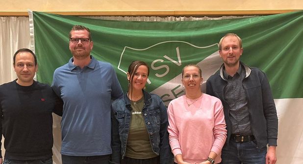 Daniel Hartleib, Marco Patzer, Sabrina Künze, Jasmin Jürß und Marc Wolgast (v. lks.).