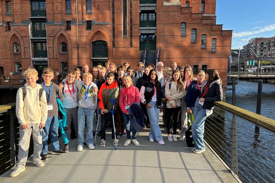 Die Schülerinnen und Schüler des Küstengymnasiums besuchten auch die Speicherstadt.