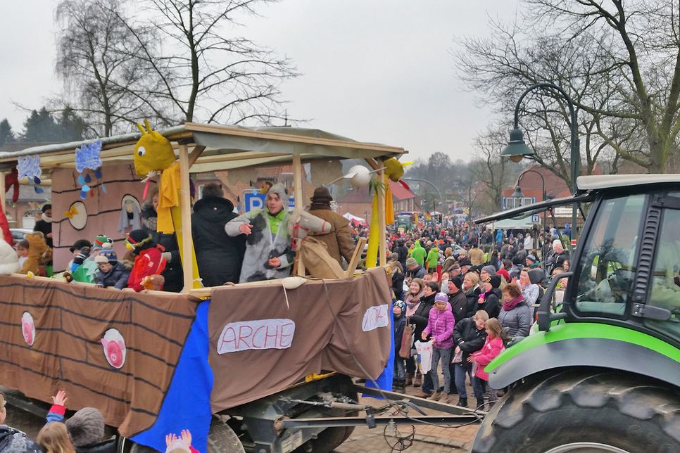 Der Umzug durch die Gemeinde wird nur alle fünf Jahr organisiert