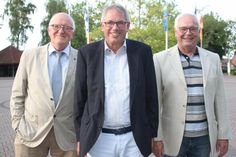 Der neue Bürgervorsteher Klaus Winter (Mitte) mit seinen Stellvertretern Werner Steffen (lks.) und Jens Puschmann.