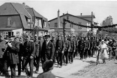 Festumzug anlässlich des Kreisfeuerwehrverbandsfestes 1928 in Kellenhusen.