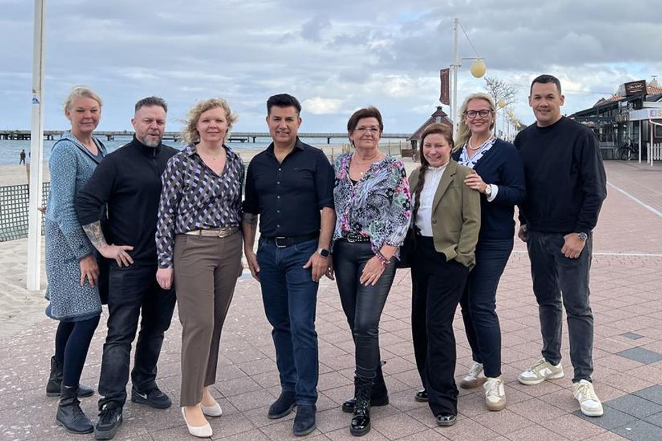 Der im Februar 2025 neu gewählte Vorstand vom Gewerbeverein Dahme ist bereit für seine Aufgaben.