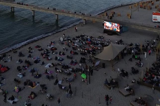 Kino am Strand von Heiligenhafen.