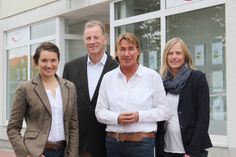 Julia Kastenhofer, Jan-Pieter Frick, Christine Frick und Maike Stölck (v. lks.) sowie Marc Peter Frick beraten Eigentümer und Kaufinteressenten an den Standorten Neustadt in Holstein, Bad Schwartau und Lübeck.
