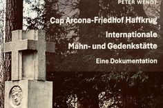 Teilausschnitt Buchcover „Cap Arcona-Friedhof Haffkrug - Internationale Mahn- und Gedenkstätte“.