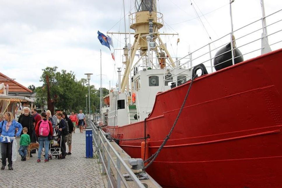 Auch die Fehmarnbelt besuchte das Fischeramtsfest und stand für Besichtigungen zur Verfügung.