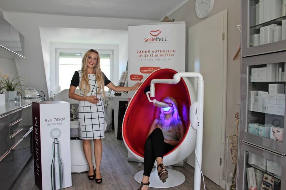 Sabine Runke bietet ihren Kunden mit dem smileffect Zahnaufhellverfahren ein absolutes Highlight.