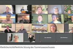 Ein Teil der Ausschussmitglieder war per Video zugeschaltet.