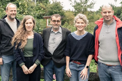 Die Initiatoren und Initiatorinnen v.l.n.r.: Jürgen Rauert, Svenja Nielson, Matthias Meetz, Barbara Bugislaus-Scheel, Jonas Höpner