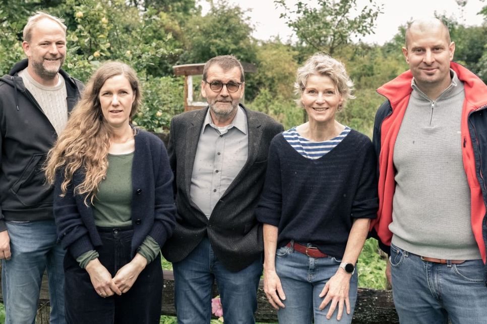 Die Initiatoren und Initiatorinnen v.l.n.r.: Jürgen Rauert, Svenja Nielson, Matthias Meetz, Barbara Bugislaus-Scheel, Jonas Höpner