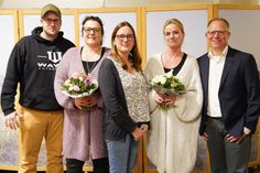 Der Vorstand des Grömitzer Gewerbevereins: Jörg Meier (2. Schriftführer), Myrna Eggers (2. Vorsitzende), Kim Kiesewetter (1. Vorsitzende), Insa Hollmann (stand nicht mehr zur Wiederwahl, das Amt des Schriftführers wird künftig durch Michael Bräuner besetzt) und Dirk Lippen (Kassenwart; v. lks.).