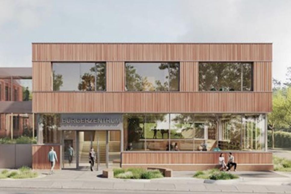 Grafische Darstellung des geplanten Neubaus.