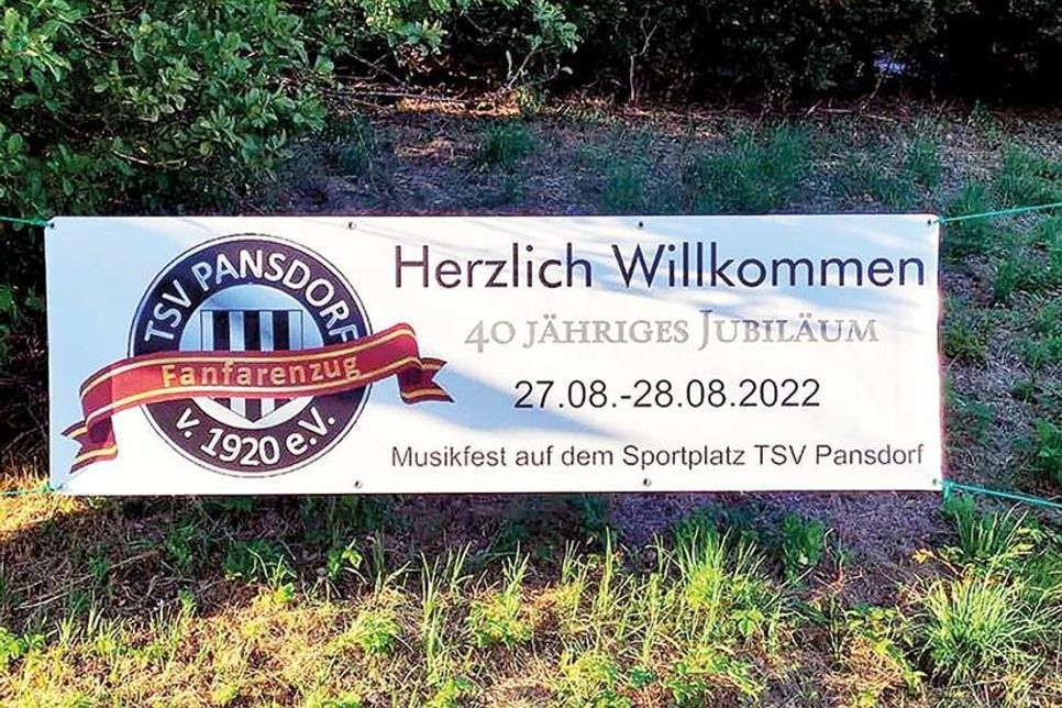 Der Fanfarenzug des TSV Pansdorf lädt anlässlich seines 40-jährigen Bestehens am 27. und 28. August zum Feiern ein.