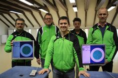Die Protagonisten des SSV Kassau mit Gastspieler: Trainer Andreas Berthold, Jugendleiter Uwe Weede, Jack Rossiter, 1. Vorsitzende Anka Venohr und 2. Vorsitzender Stephan Dohm (v. lks.).