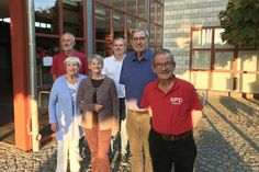 Karsten Sachau, Inge Küster, Rita Grapengeter, Lutz Eggers, Peter Eichstedt und der Vorsitzende Johann Piechulla (v. lks.).