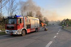 Die Feuerwehr im Einsatz.