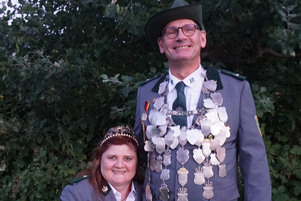 Schützenkönig Bernd Kathe und Königin Bibi Kathe