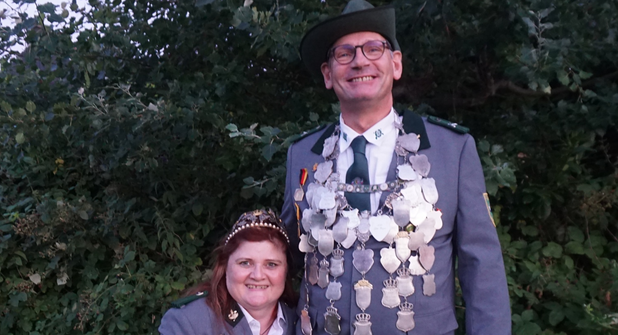 Schützenkönig Bernd Kathe und Königin Bibi Kathe