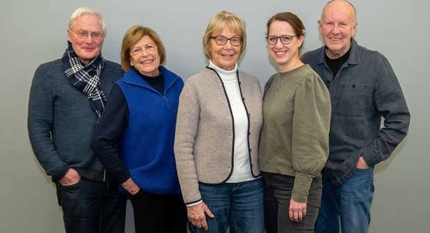 Der neue Vorstand des Ortsverbands Scharbeutz: Uwe Janke, Sybille Sommer, Gabriele Jungk, Dagmar Gast und Ullrich Günther  (v. lks.).