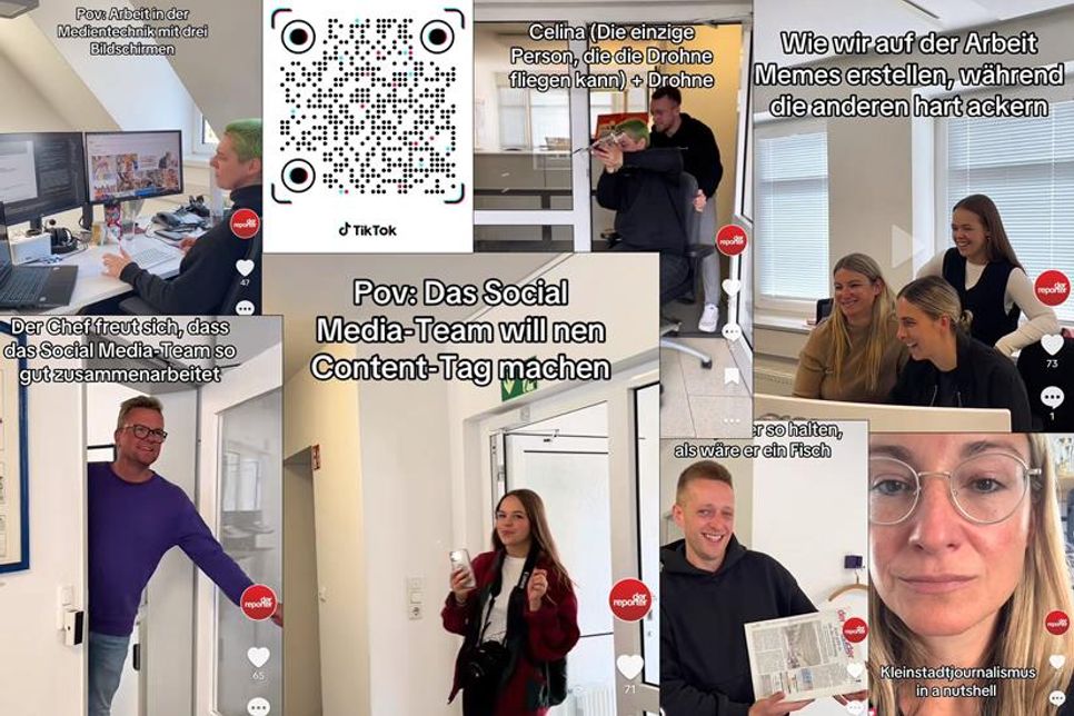 Ein Einblick: diese Screenshots stammen von unserer Tiktok-Seite zu der übrigens der QR-Code führt. Einfach mit der Handykamera scannen und den Link klicken.