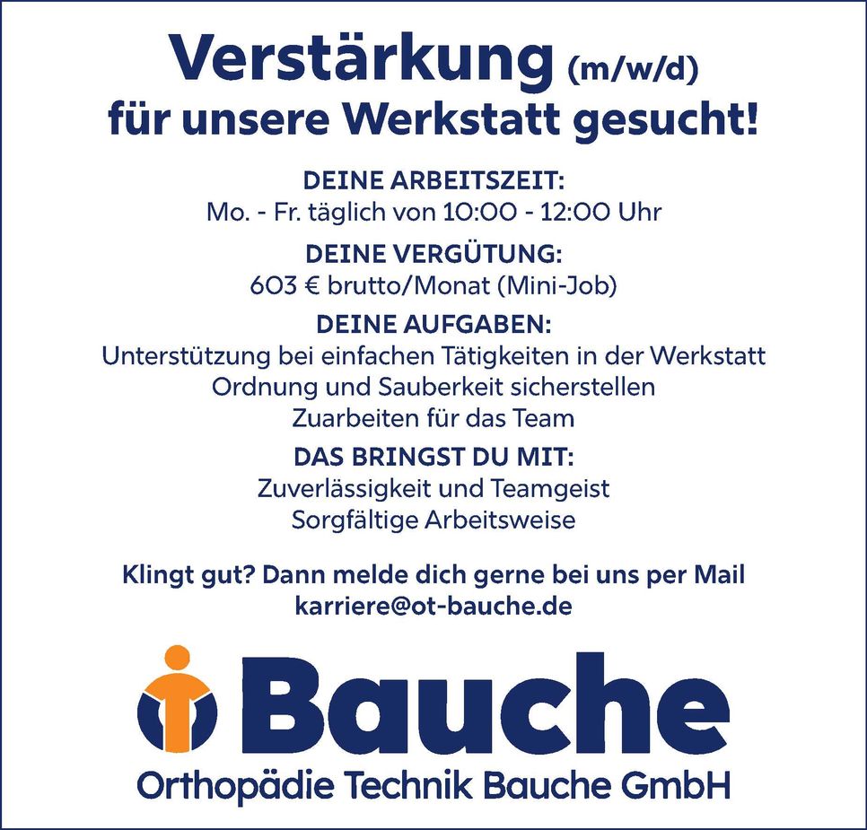Stellenanzeige 