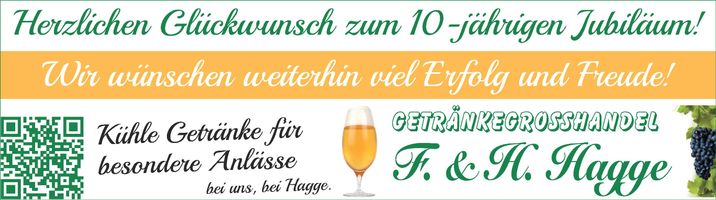 10 Jahre - Ristorante & Eiscafe Italia 