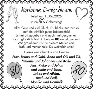 80. Geburtstag Deutschmann