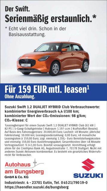 Suzuki Swift Privatleasing 