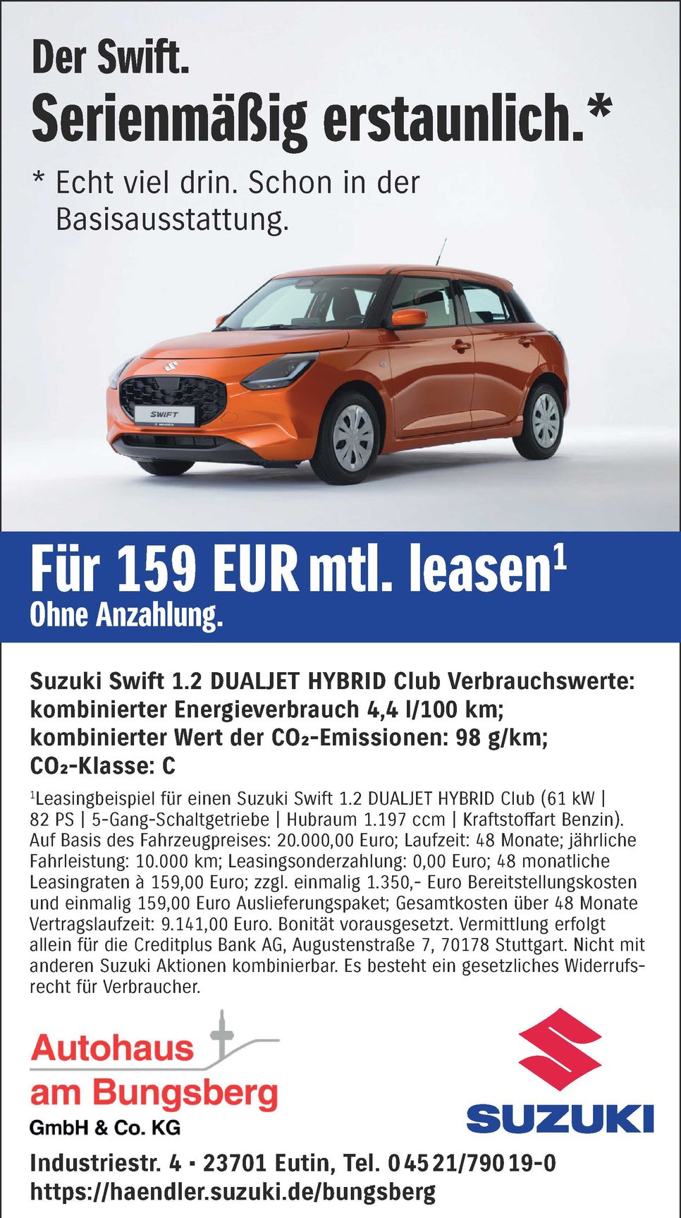 Suzuki Swift Privatleasing 