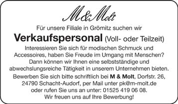 Stellenanzeige