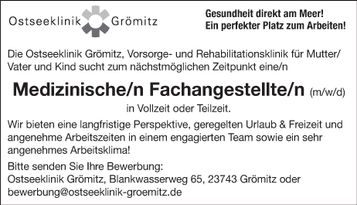 Medizinische Fachangestellte (m/w/d)