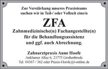 Zahnmedizinische Fachangestellte