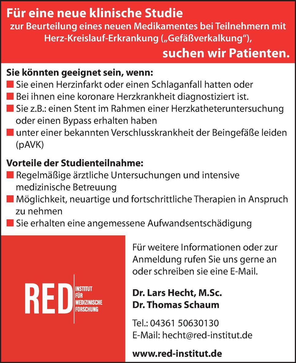 Herz-Kreislauf-Erkrankung (Studie)