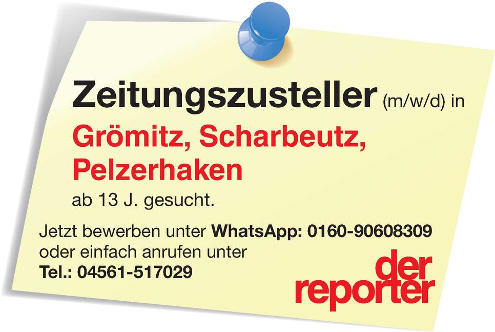 Zustellersuche Notizzettel mit Ort