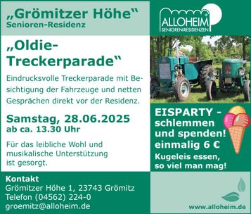 Oldie-Treckerparade - Sommerfest