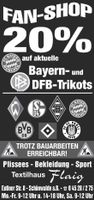 Fanshop - 20% DFB + Bayern Trikots