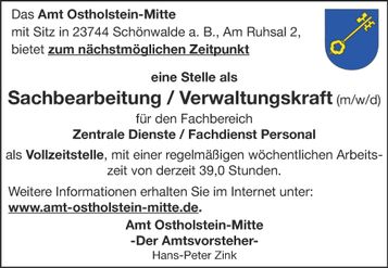 Sachbearbeitung - Verwaltungskraft