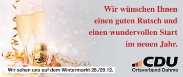 Weihnachtsgruß Wintermarkt Dahme