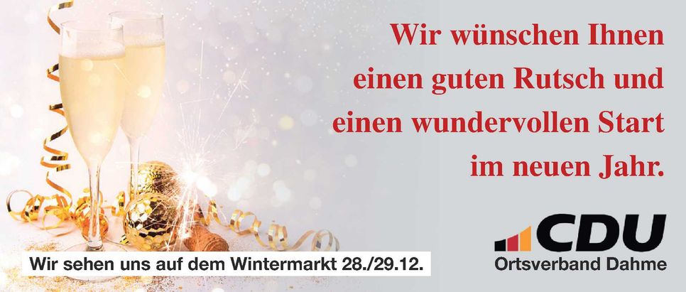 Weihnachtsgruß Wintermarkt Dahme