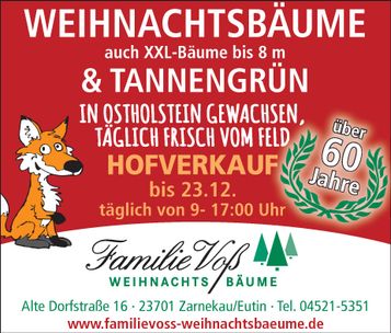Weihnachtsbäume & Tannengrün 