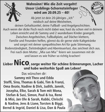 40. Geburtstag Nico