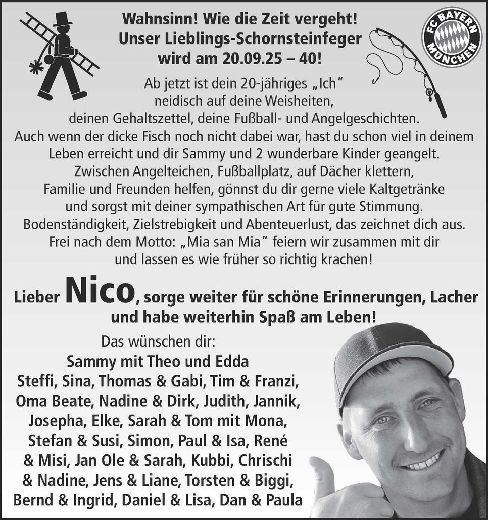 40. Geburtstag Nico