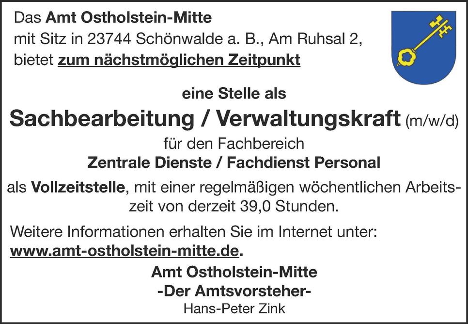 Sachbearbeitung - Verwaltungskraft