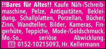 Bares für Altes