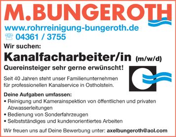 Stellenanzeige